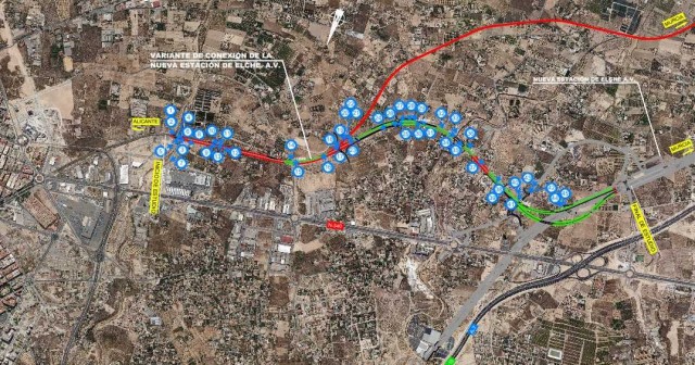 Elche pide a Fomento el soterramiento del tramo que unirá la estación del AVE con el casco urbano