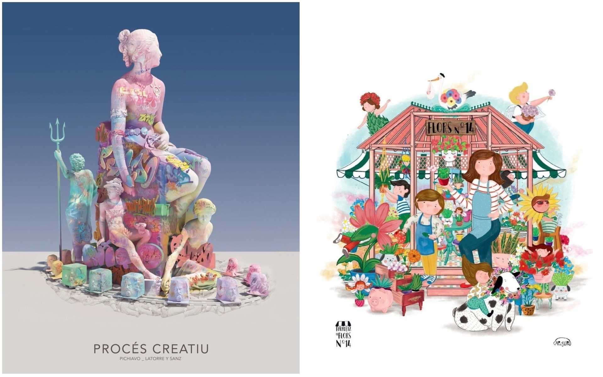 La Junta Central Fallera presenta los bocetos de las fallas municipales de 2019