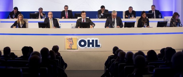 OHL recupera el dividendo con la acción bajo mínimos y los bajistas en ascenso