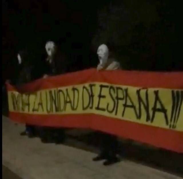 Captura del vídeo de escrache, grabado por los propios manifestantes. - 