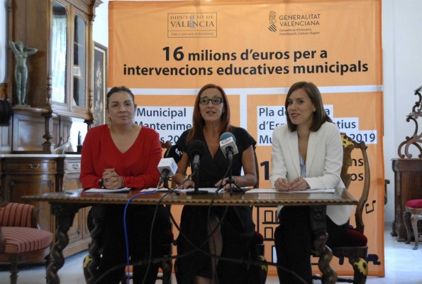 La Safor i la Vall d'Albaida mejorarán espacios educativos con 3,5 millones de inversión de la Diputación