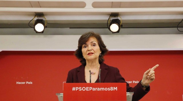 Carmen Calvo será la vicepresidenta del Gobierno y ministra de Igualdad