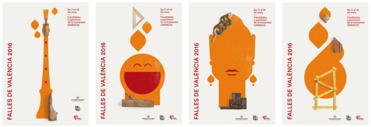 Los carteles de Fallas de Ibán Ramón llegan a Madrid y Barcelona