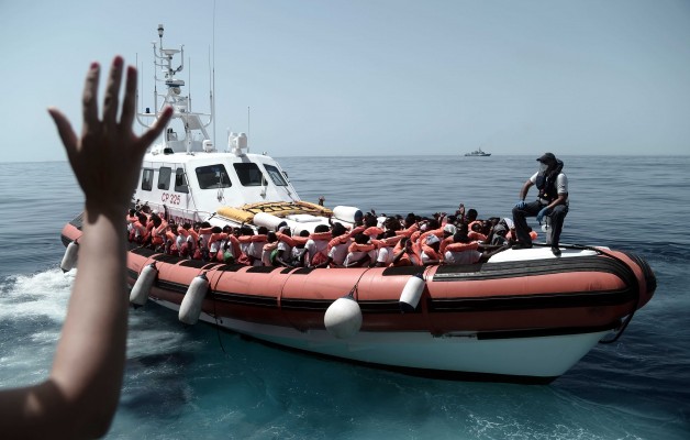 A bordo del Aquarius
