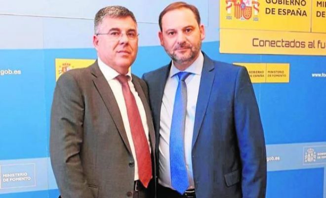 Juan Carlos Fulgencio y José Luis Ábalos. Foto: PSPV HORTA NORD - 