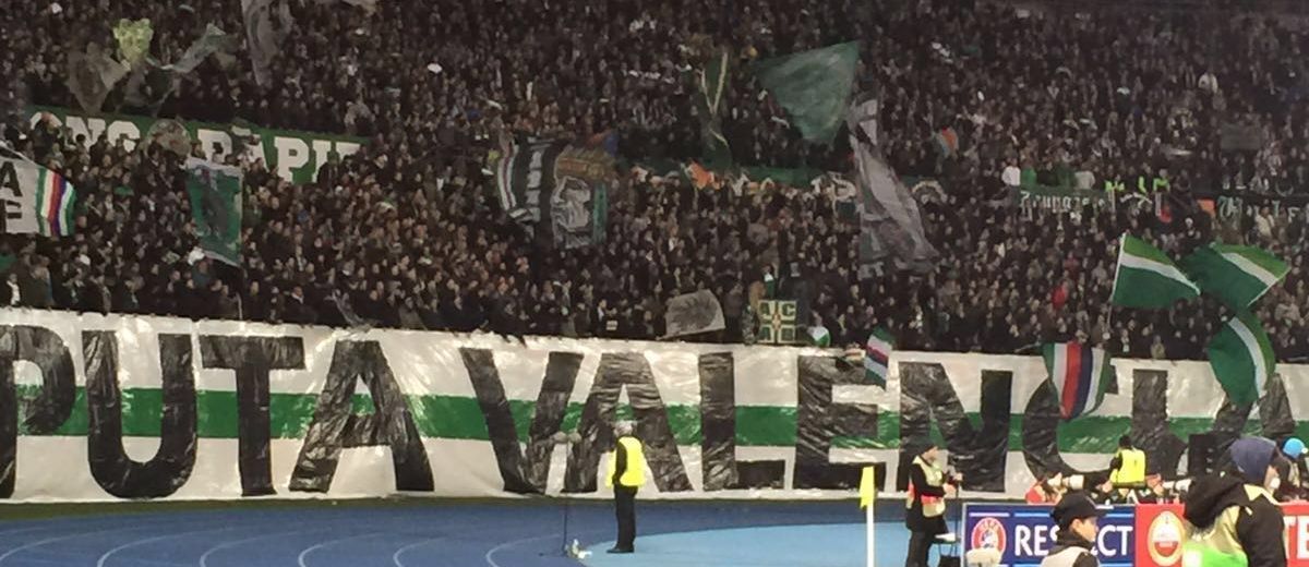 El Valencia CF está convencido de la colaboración del Rapid Viena en el incidente de las pancartas