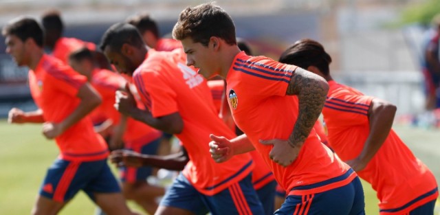 Alcácer y Santi Mina trabajan con el grupo y Abdennour sigue su recuperación