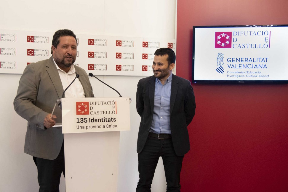 Moliner y Marzà, durante la rueda de prensa, que transcurrió con suma cordialidad. Foto: J. VILAR  - 