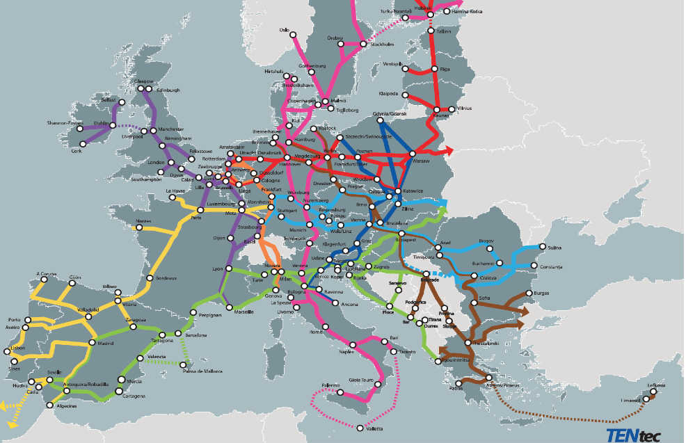 Las redes que entrarían el el plan financiero plurianual. - 