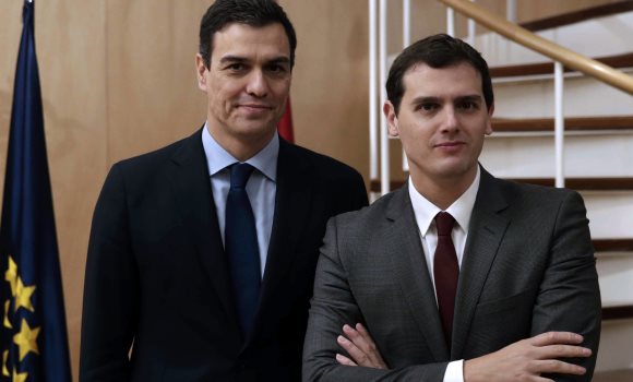 Pedro Sánchez y Albert Rivera - 