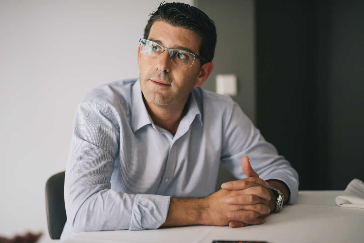 Jorge Rodríguez al inicio de la entrevista. Foto: KIKE TABERNER - 