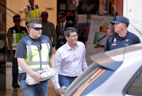 Jorge Rodríguez, trasladado a la Diputación de Valencia para continuar con las actuaciones de la operación Alquería