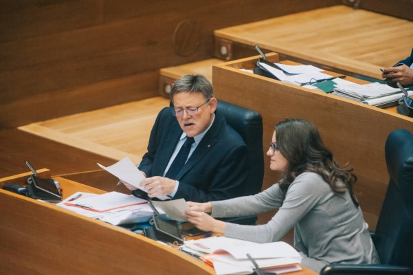 Oltra le recuerda a Puig que la Presidencia de la Diputación 