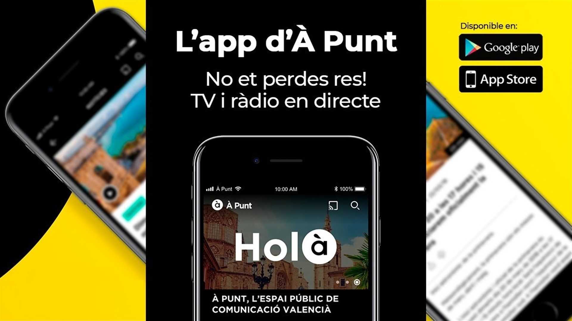 À Punt lanza su 'app' móvil para acceder a todos sus contenidos de radio, televisión y web