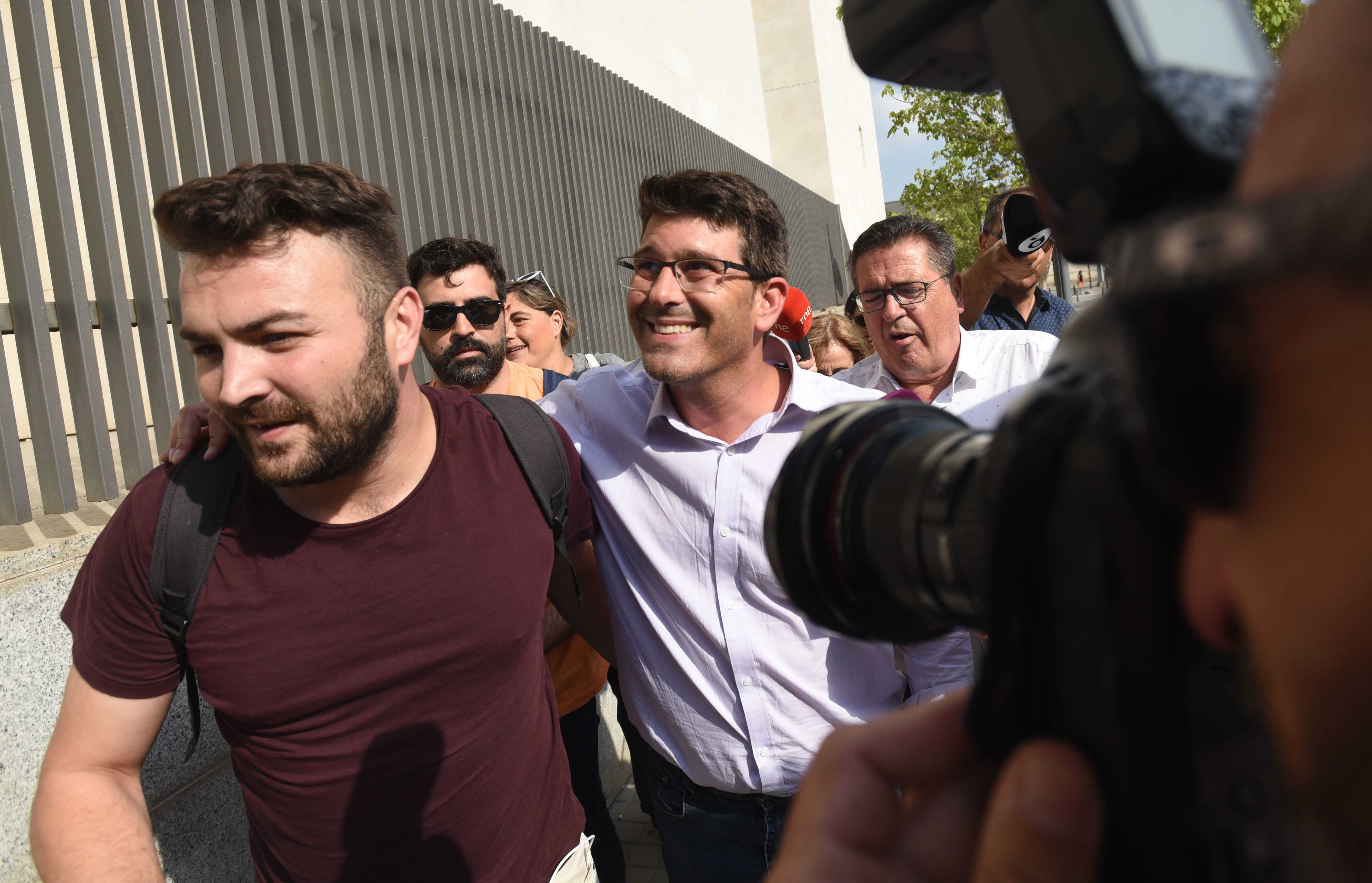 Jorge Rodríguez, a su salida de los juzgados. Foto: EDUARDO MANZANA - 