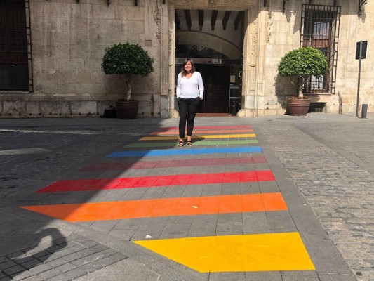 PSOE y Cs piden informes para saber por qué han borrado los pasos de cebra arcoiris de Orihuela