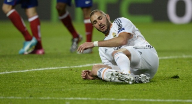 Benzema, baja ante el Levante
