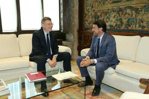 Barcala demanda a Puig su apoyo al Hércules ante la Agencia Tributaria y la Comisión Europea