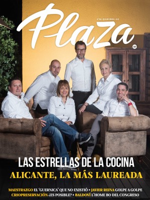Las estrellas de la cocina, portada de la revista Plaza