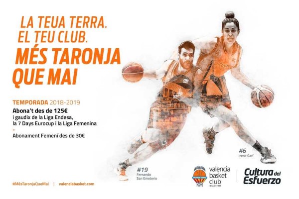 Últimos días de renovación preferente del abono 18-19 de Valencia Basket