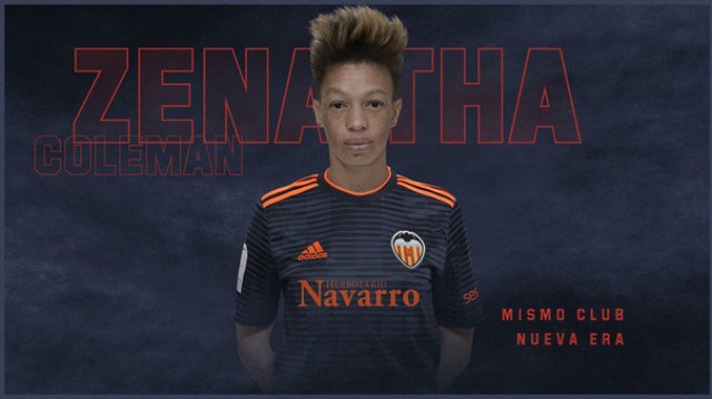 Zenatha Coleman, nueva futbolista del Valencia CF Femenino
