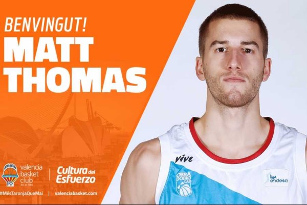 El Valencia Basket alcanza un acuerdo con Matt Thomas para las dos próximas temporadas