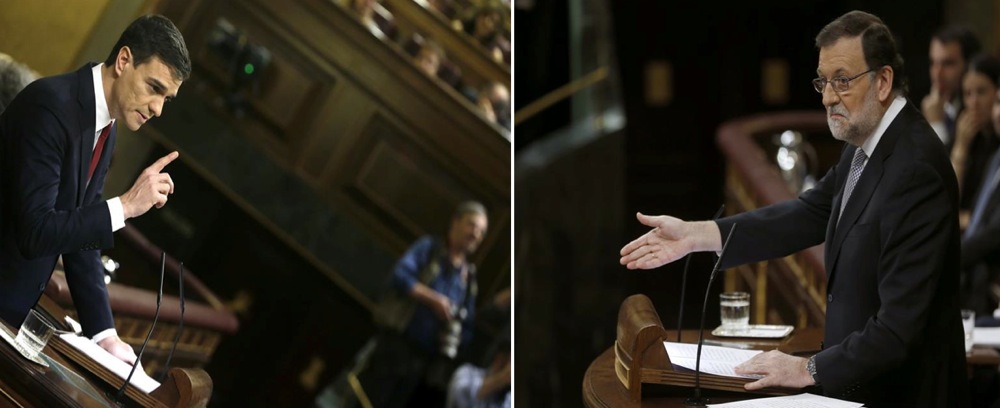 Sánchez y Rajoy se acusan mutuamente de ser un 