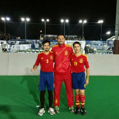 Javier Álvaro Ruiz, inmerso en la lucha por el título de liga de fútbol sala adaptado