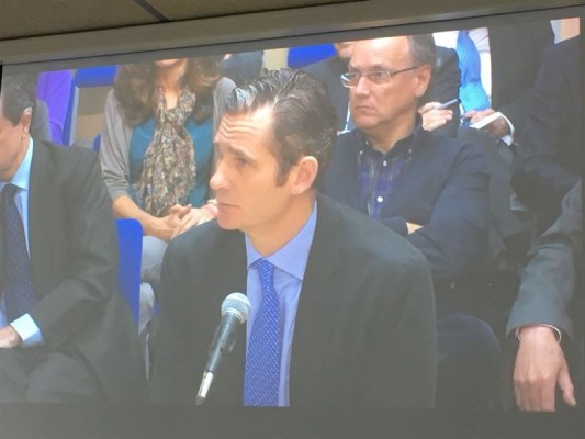 Urdangarin niega que se reuniese con Camps y dice que nunca habló con él sobre el Valencia Summit