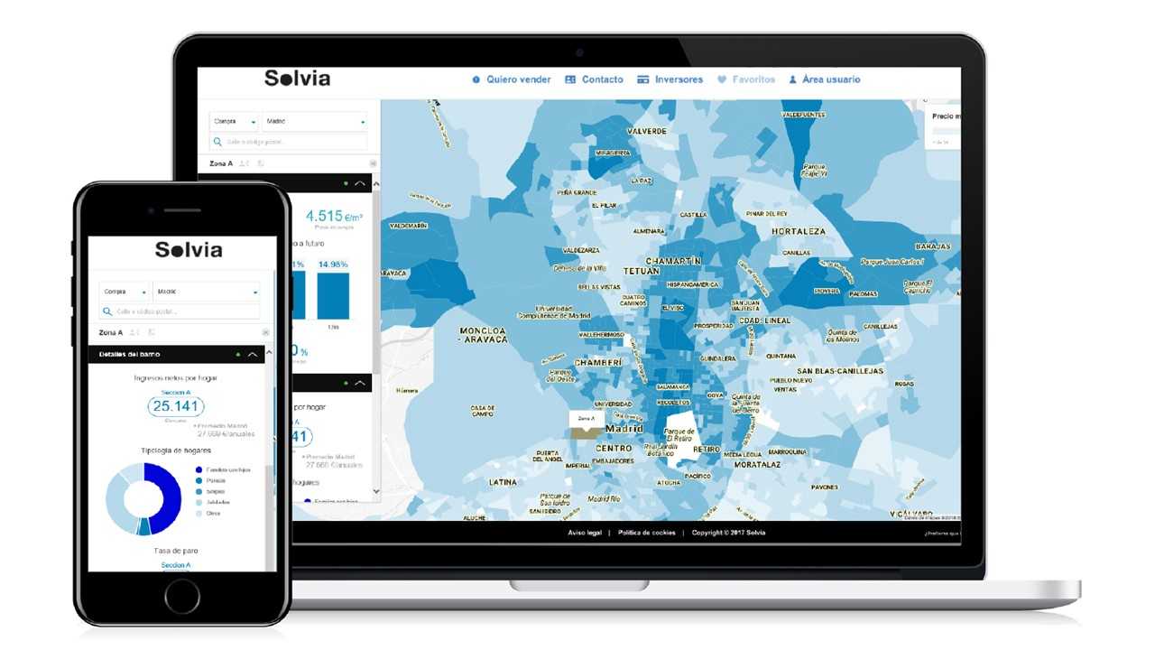 Solvia lanza la primera herramienta de 'location intelligence' con datos sobre vivienda en abierto