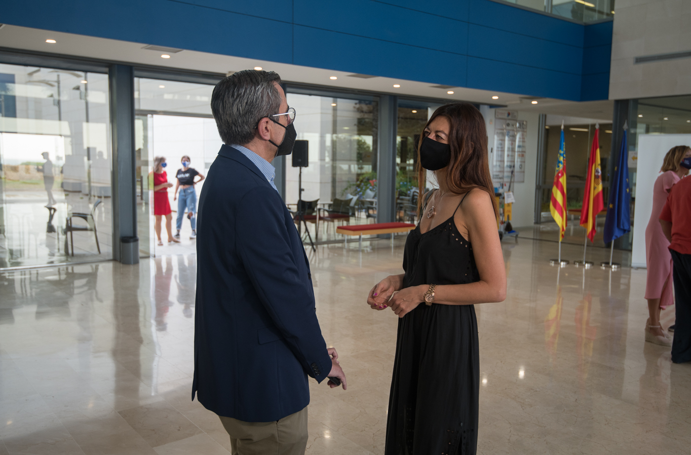 Bravo visita las instalaciones de la Ciudad de la Luz donde se ubicará el Ivaspe (Fotos: Rafa Molina)