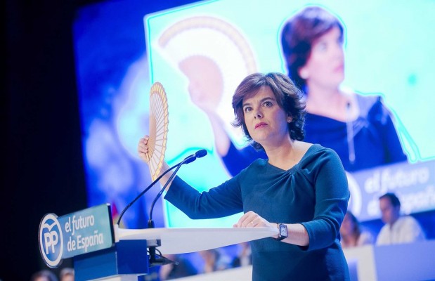 Sáenz de Santamaría se presenta como la candidata que cuenta con la fuerza de las bases