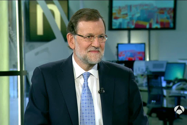 Mariano Rajoy, durante la entrevista - 