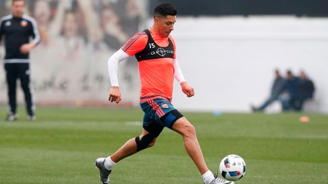 Enzo Pérez no desiste en su empeño de llegar al duelo ante el Atlético