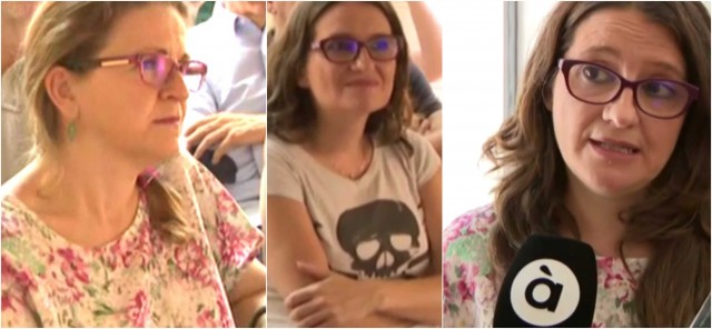 Oltra le 'quita' a Cebrián su camiseta para salir en À Punt