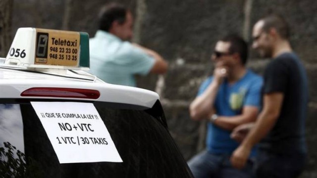 Taxistas de València y Alicante se suman a las protestas para limitar los VTC

