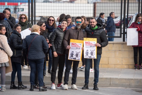 Manifestación contra la Ley del Plurilingüismo en Orihuela (fotos RAFA MOLINA)