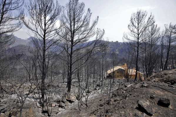 El incendio de Llutxent ya ha arrasado 3.003 hectáreas y afecta a 6 municipios