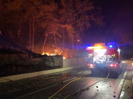 El Consorcio de Alicante colabora en tareas extinción del incendio de Llutxent
