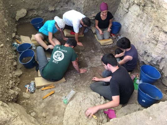 Un equipo de arqueólogos encuentra restos del paleolítico en la Cova de la Foia 