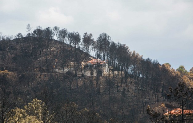 Controlado el incendio de Llutxent