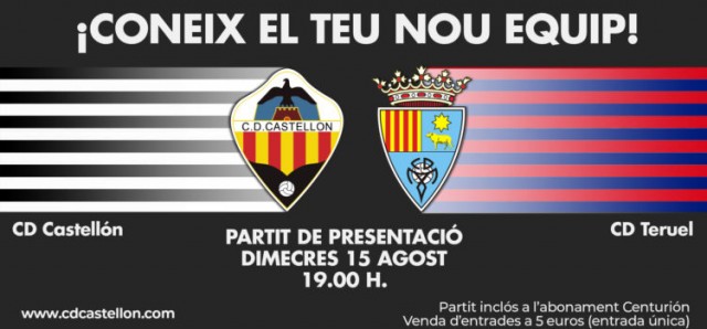 El Castellón se presenta ante sus 12.000 socios en un partido ante el Teruel

