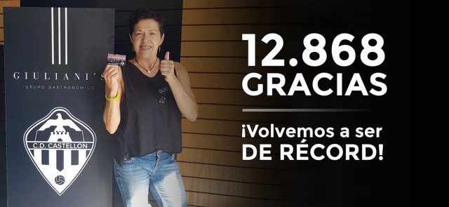 El Castellón supera su récord histórico de abonados y se acerca a los 13.000