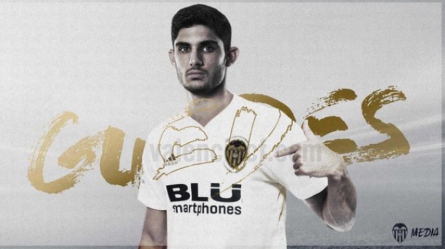 Guedes se entrenará mañana y llega a tiempo para el derbi ante el Levante