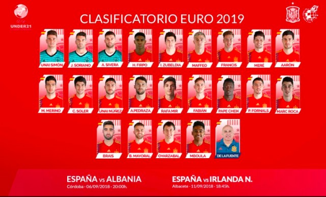 Carlos Soler, convocado con la selección Sub-21 para los partidos de clasificación del Europeo