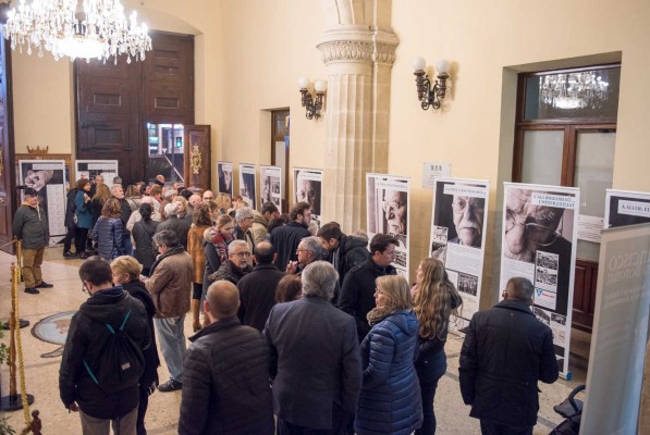 Homenaje al alcoyano Paco Aura, superviviente de Mauthausen (fotos RAFA MOLINA)
