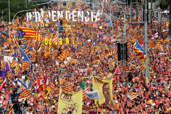 El independentismo mide de nuevo fuerzas en una Diada marcada por los presos