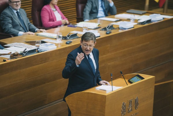 La financiación autonómica pasa a ser actriz secundaria en el discurso de Puig en el Debate