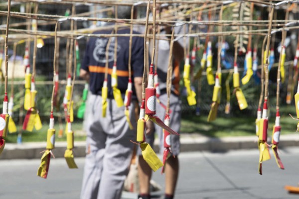 Segunda 'mascletà' de concurso de Fogueres 2018 (Fotos: PEPE OLIVARES)