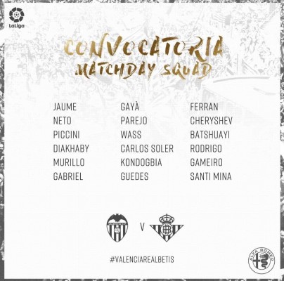 Guedes entra en su primera convocatoria